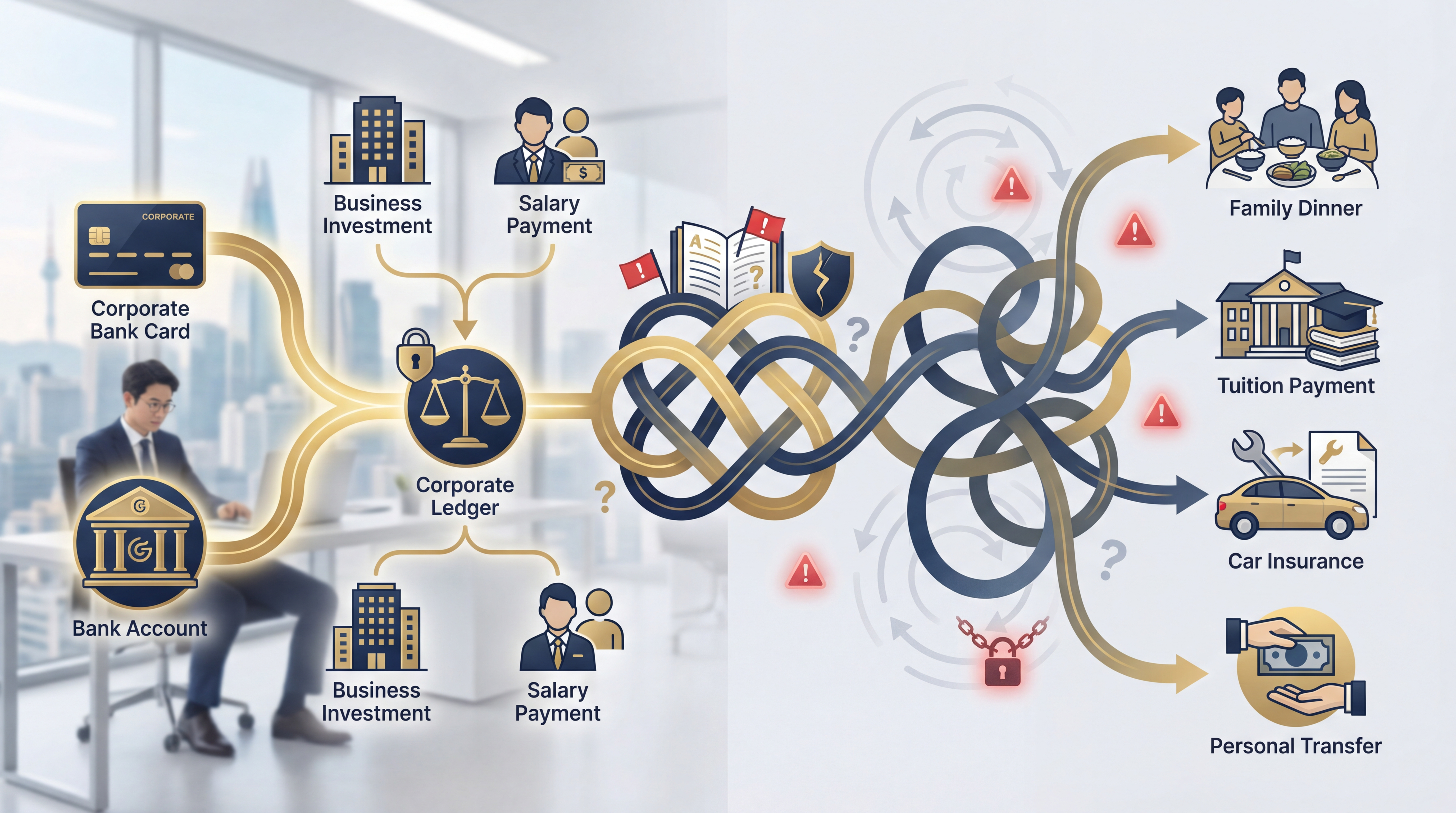 회사 돈과 개인 돈이 섞일 때 생기는 위험