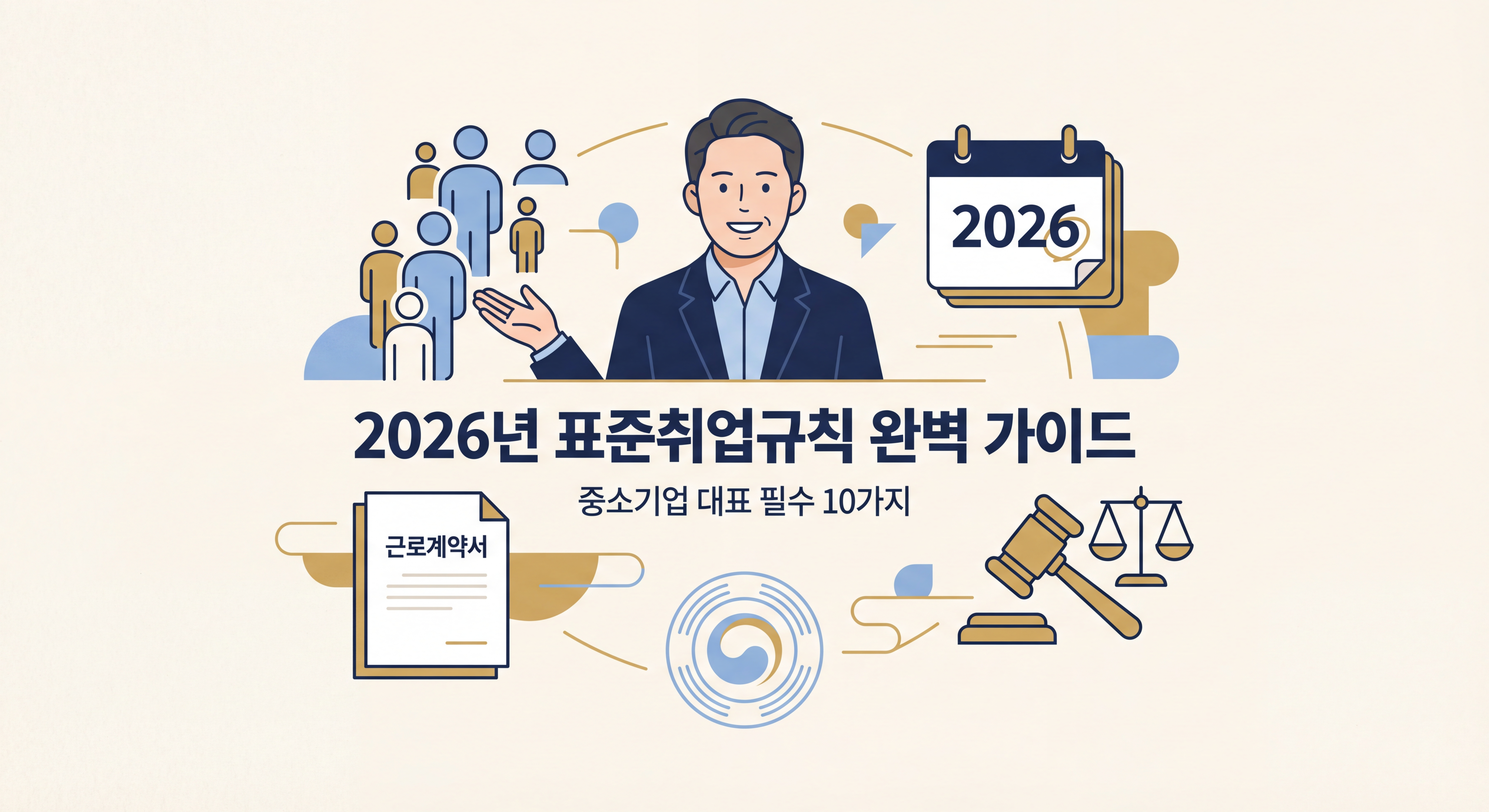 2026년 표준취업규칙 완벽 가이드 히어로 이미지