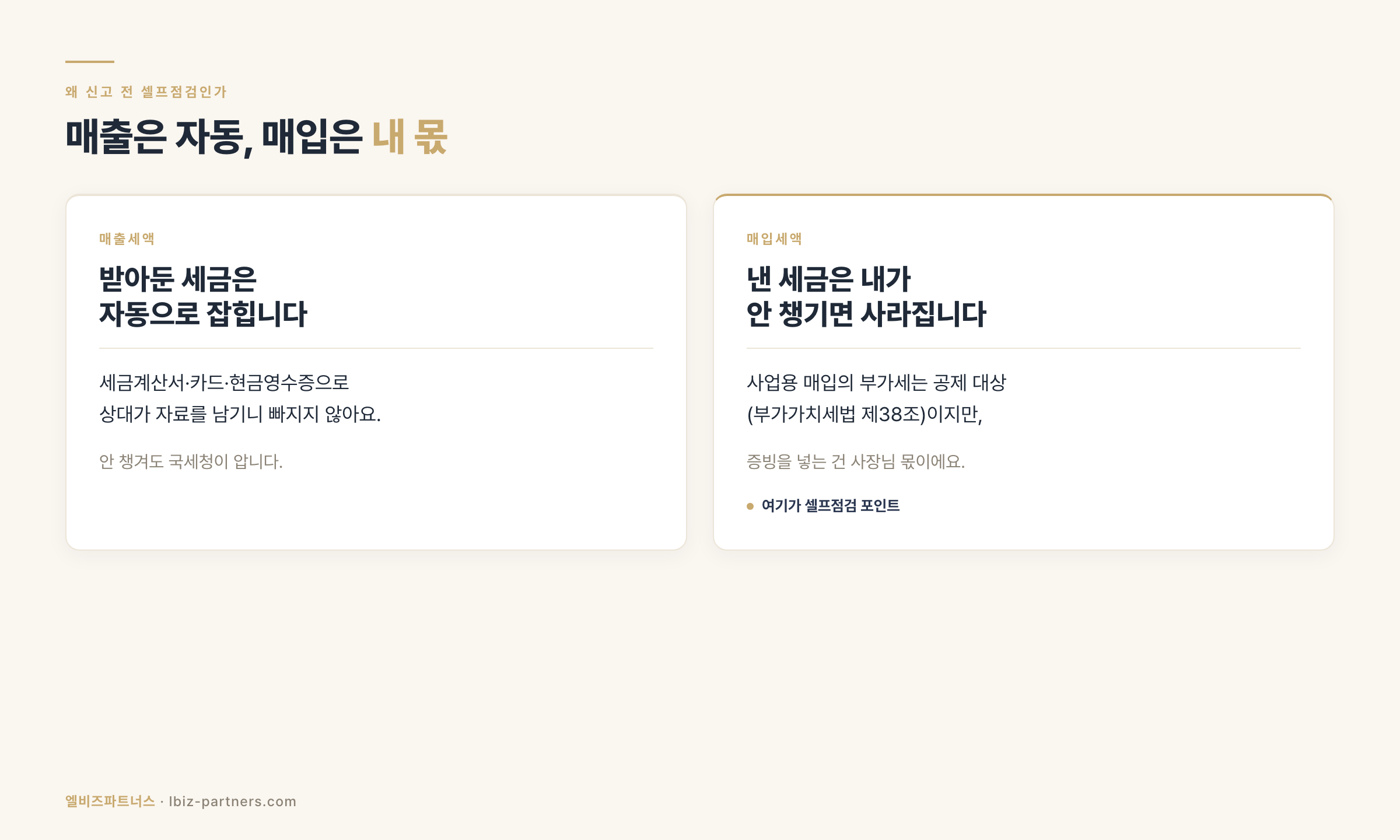 매출세액 vs 매입세액 구조